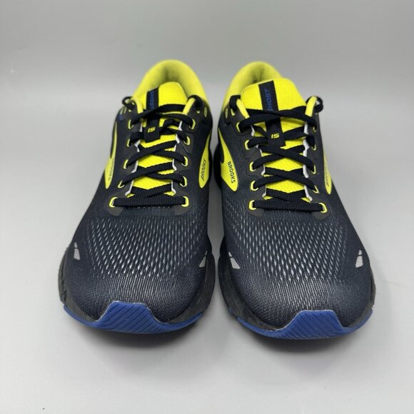 Brooks Ghost 15 Men\'s Size 10 D (Medium) Running Shoes Black Yellow main image 7